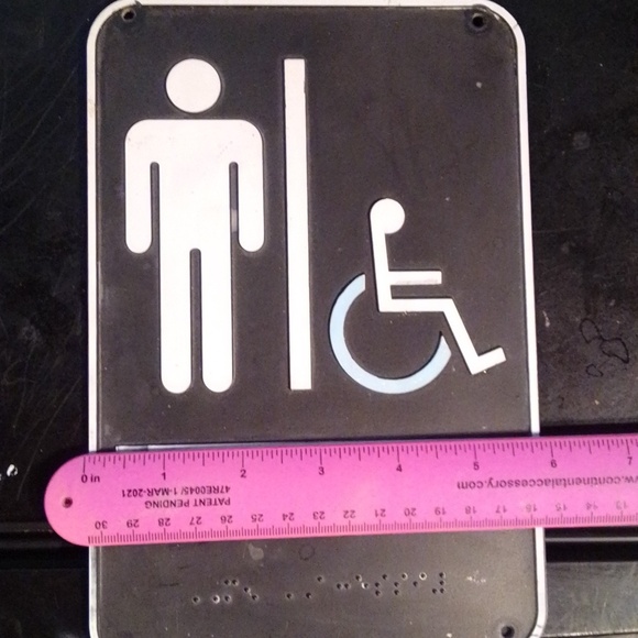 Vintage Men's Bathroom Sign 3\10$ - Picture 2 of 4